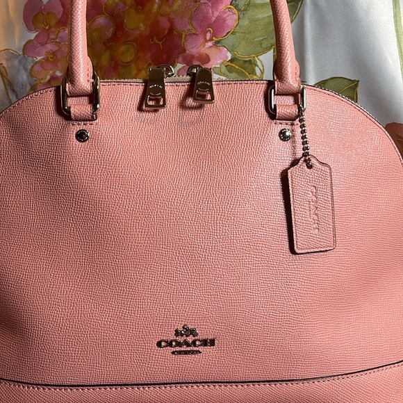 Coach Pink Dome Shaped satchel w/ crossbody - Picture 2 of 7